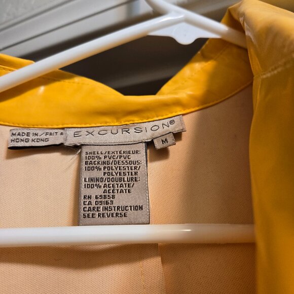 Vintage unisex yellow raincoat. - Picture 4 of 4